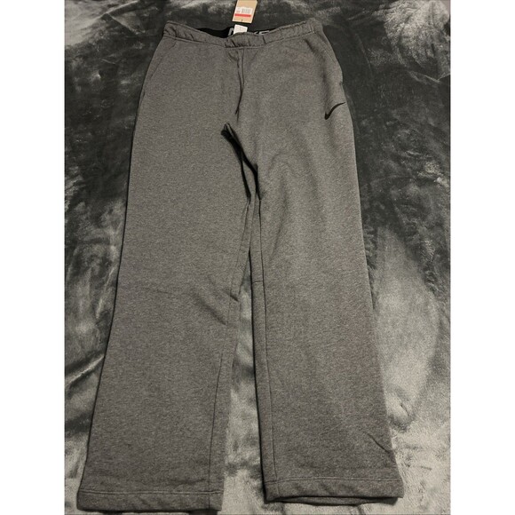 LARGE NIKE MEN'S DRI-FIT TAPERED TRAINING PANTS DARK GRAY CZ6379 071 1 - Picture 1 of 7